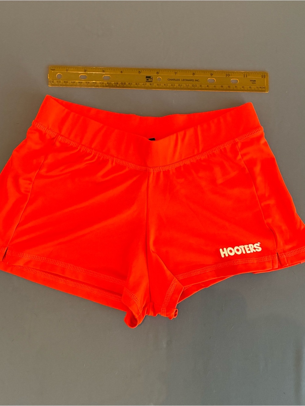 Hooters Bright Orange Athletic Shorts - Picture 2 of 9